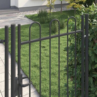 Cancello per recinzione con blocco Grigio 103 x 225 cm