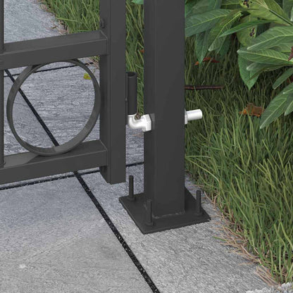 Palo della recinzione ASSEN 200 x 88 x 14 cm Acciaio Grigio | homemem39