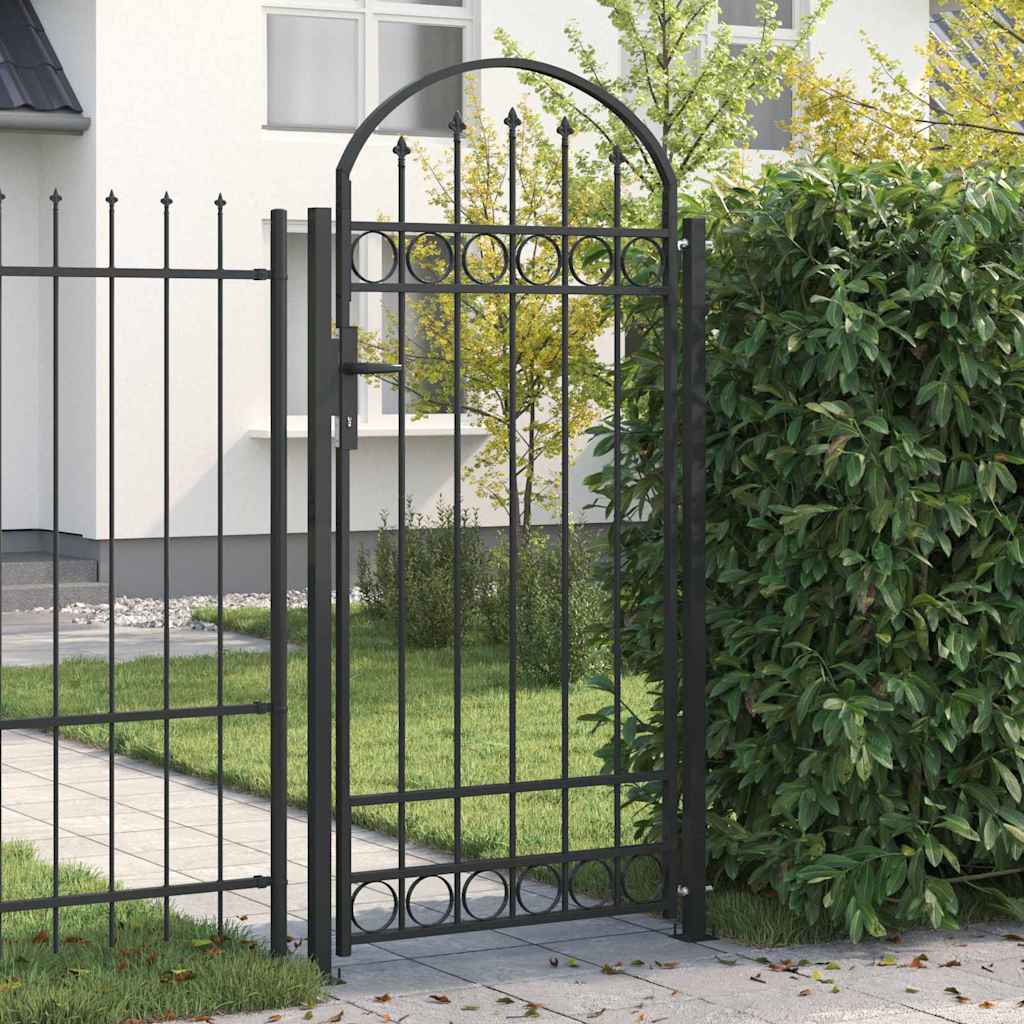 Palo della recinzione ASSEN 200 x 88 x 14 cm Acciaio Grigio | homemem39