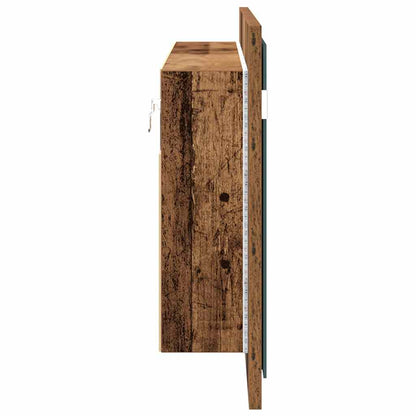 Armadio Specchio LED Legno vecchio 100 x 12 x 45 cm | homemem39