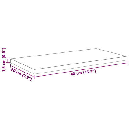 Scaffale 4 pcs Nero 40 x 20 x 1,5 cm Legno multistrato | homemem39