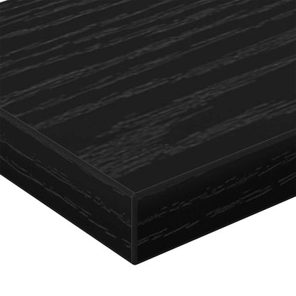 Scaffale 4 pcs Nero 60 x 10 x 1,5 cm Legno multistrato