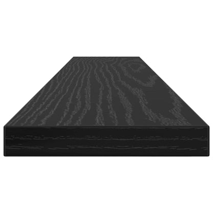 Scaffale 4 pcs Nero 60 x 10 x 1,5 cm Legno multistrato