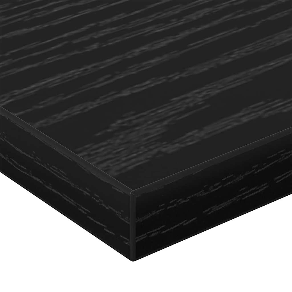 Scaffale 4 pcs Nero 60 x 20 x 1,5 cm Legno multistrato