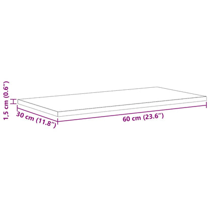 Scaffale 4 pcs Nero 60 x 30 x 1,5 cm Legno multistrato