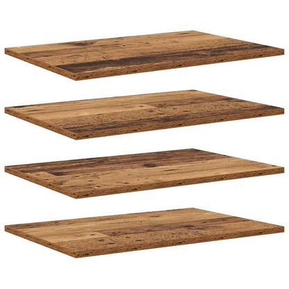 Scaffale 4 pcs Marrone 60 x 40 x 1,5 cm Legno multistrato