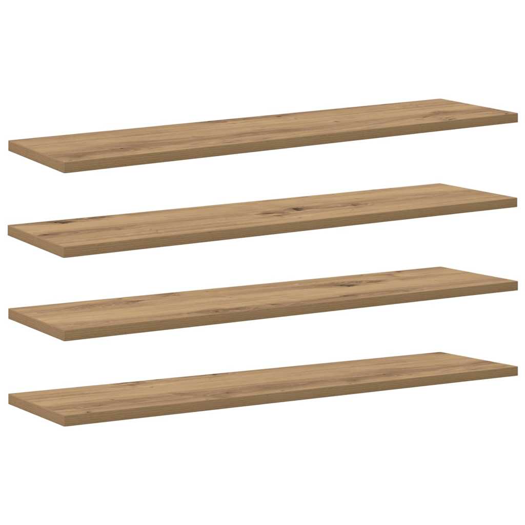 Scaffale 3 livelli 4 pcs 80 x 20 x 1,5 cm Legno multistrato | homemem39