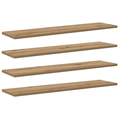 Scaffale 3 livelli 4 pcs 80 x 20 x 1,5 cm Legno multistrato | homemem39