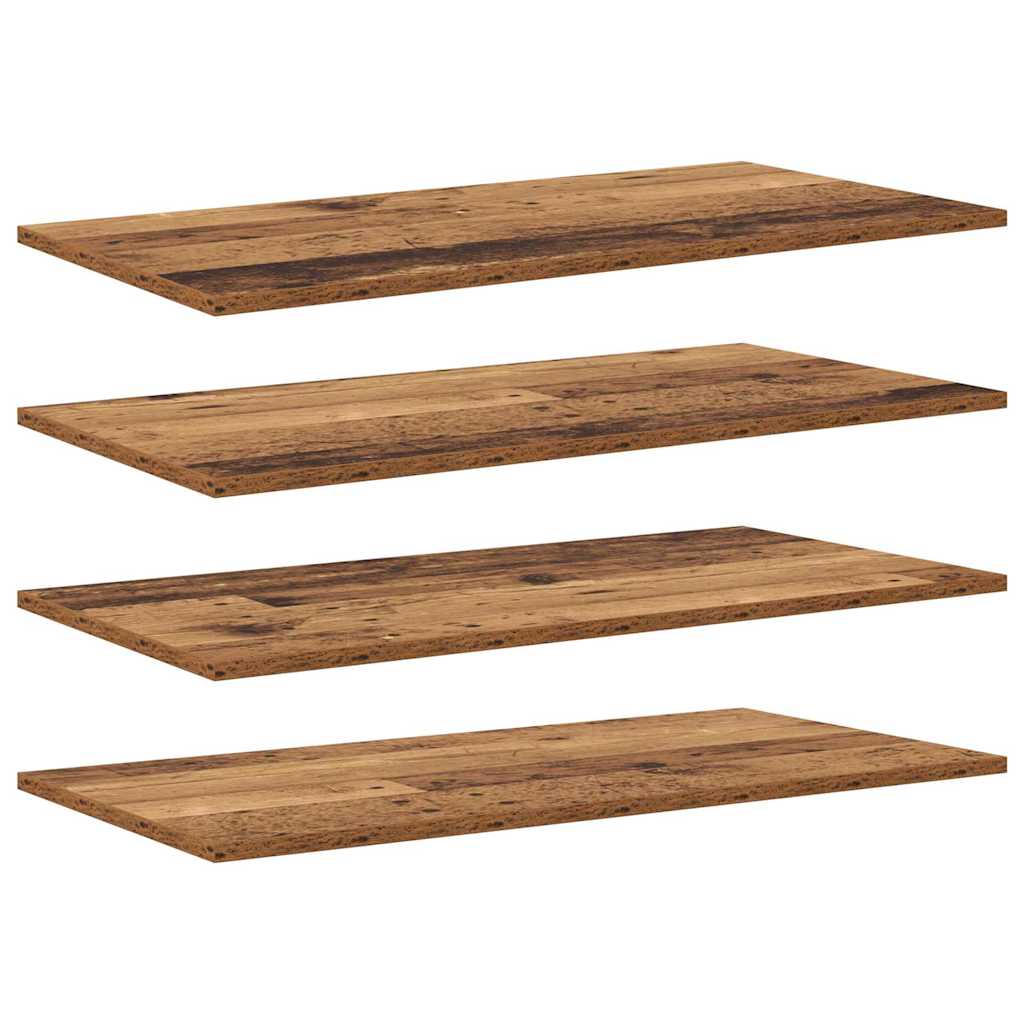 Scaffale 4 pcs Marrone 80 x 40 x 1,5 cm Legno multistrato