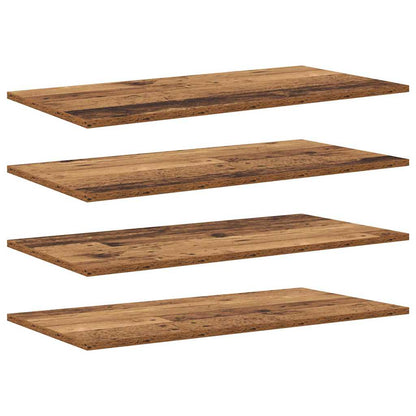 Scaffale 4 pcs Marrone 80 x 40 x 1,5 cm Legno multistrato
