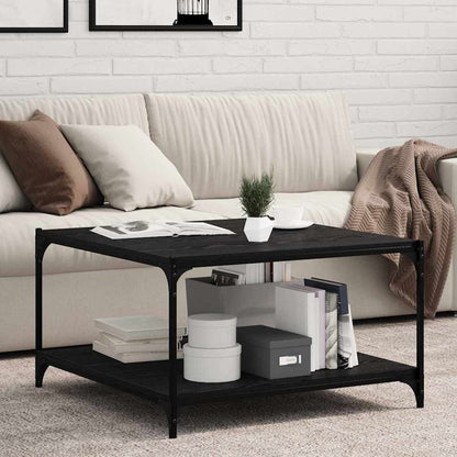 Scaffale 4 pcs Nero 80 x 40 x 1,5 cm Legno multistrato