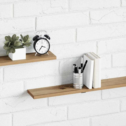 Scaffale 4 pcs Marrone 100 x 10 x 1,5 cm Legno multistrato