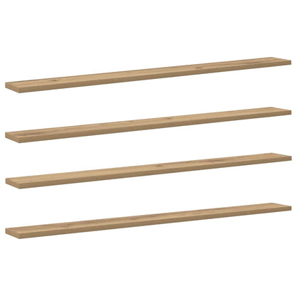 Scaffale 4 pcs Marrone 100 x 10 x 1,5 cm Legno multistrato