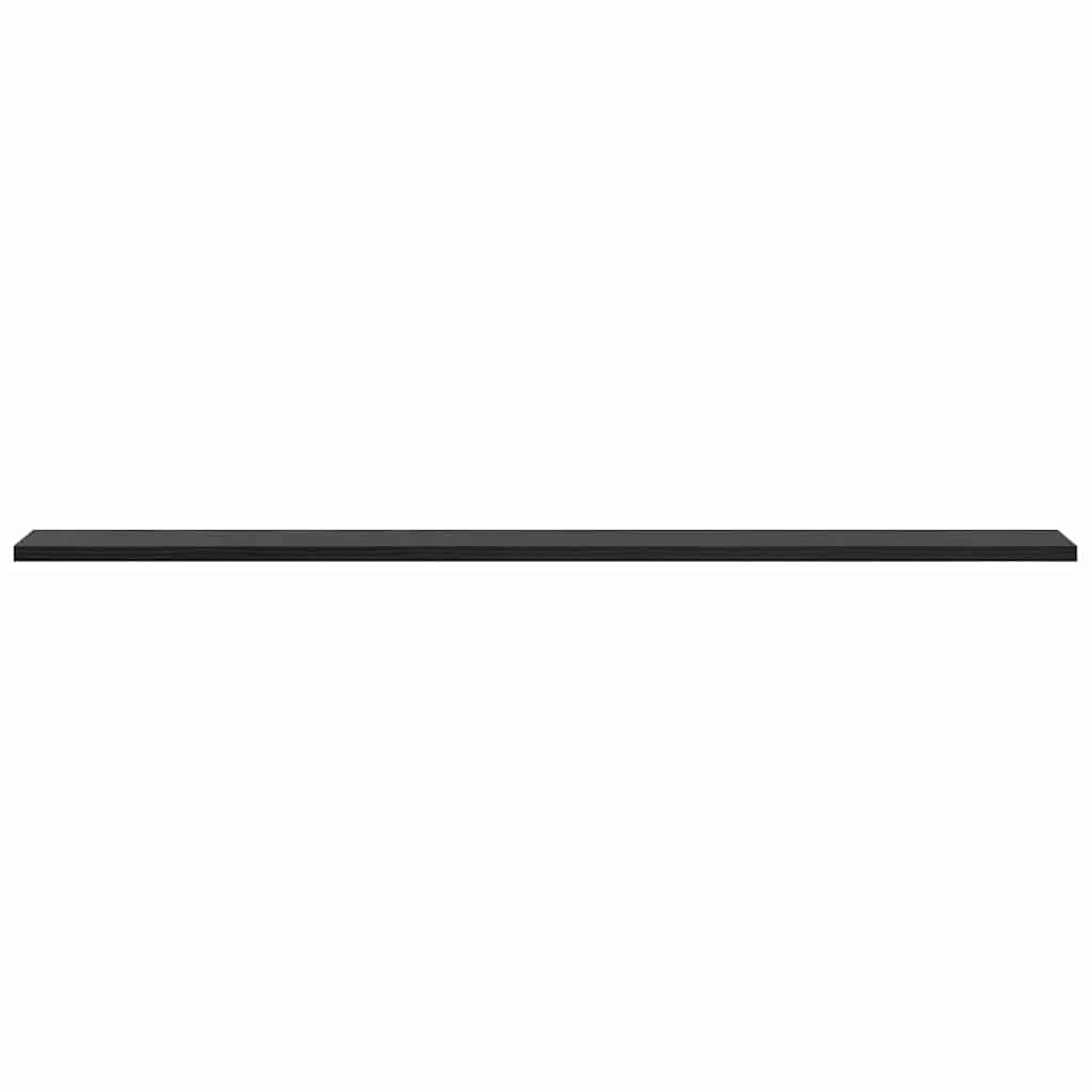 Scaffale 4 pcs Nero 100 x 10 x 1,5 cm Legno multistrato | homemem39