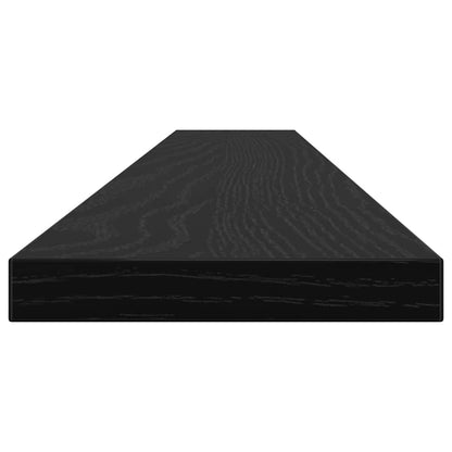 Scaffale 4 pcs Nero 100 x 10 x 1,5 cm Legno multistrato | homemem39