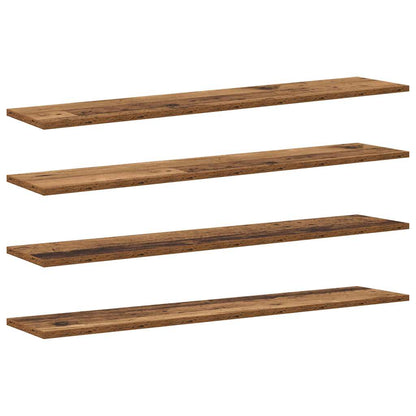 Scaffale 4 pcs Marrone 100 x 20 x 1,5 cm Legno multistrato