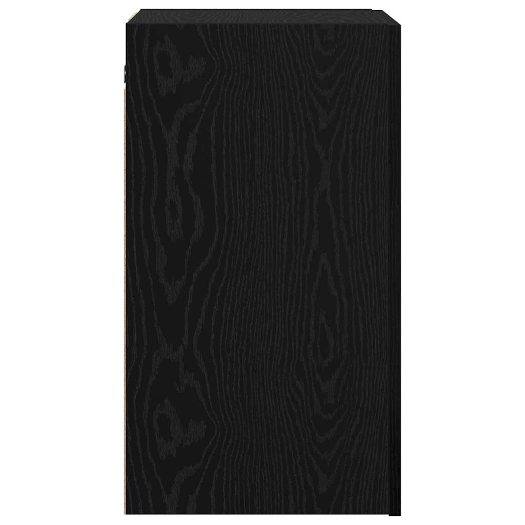 Mobile TV da Parete 2 pcs Rovere Nero 30,5 x 30 x 60 cm