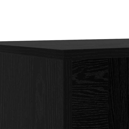 Panca per scarpe Rovere Nero 102 x 35 x 35 cm Legno multistrato