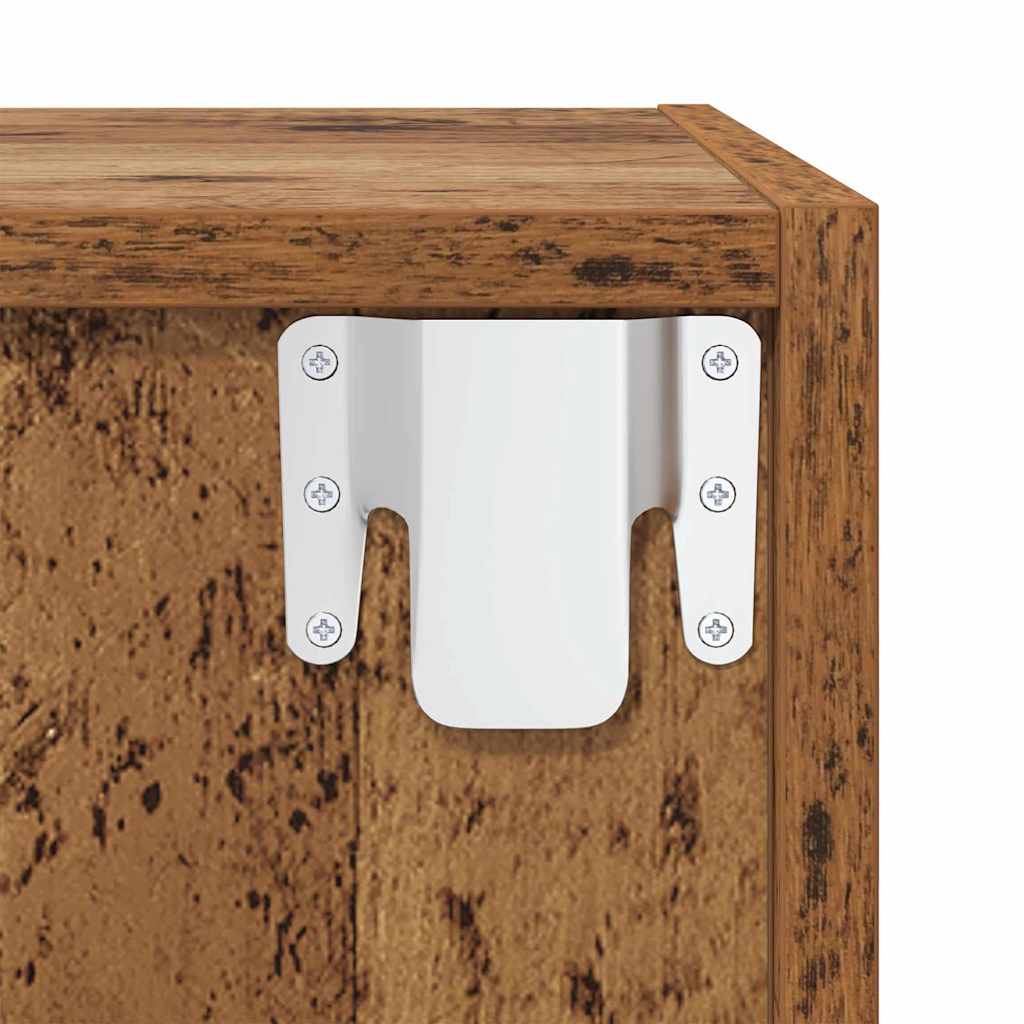 Armadietto a muro 2 pcs Legno vecchio 37 x 37 x 37 cm | homemem39