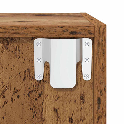 Armadietto a muro 2 pz Legno vecchio 37 x 37 x 37 cm | homemem39