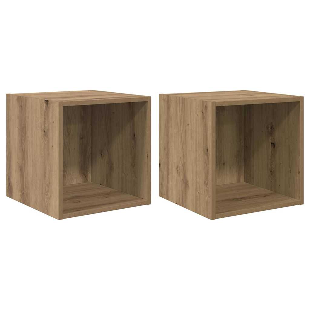 Armadietto a muro A parete 2 pcs Rovere artigianale | homemem39