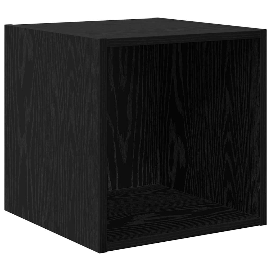 Armadietto a muro 2 pcs Rovere Nero 37 x 37 x 37 cm