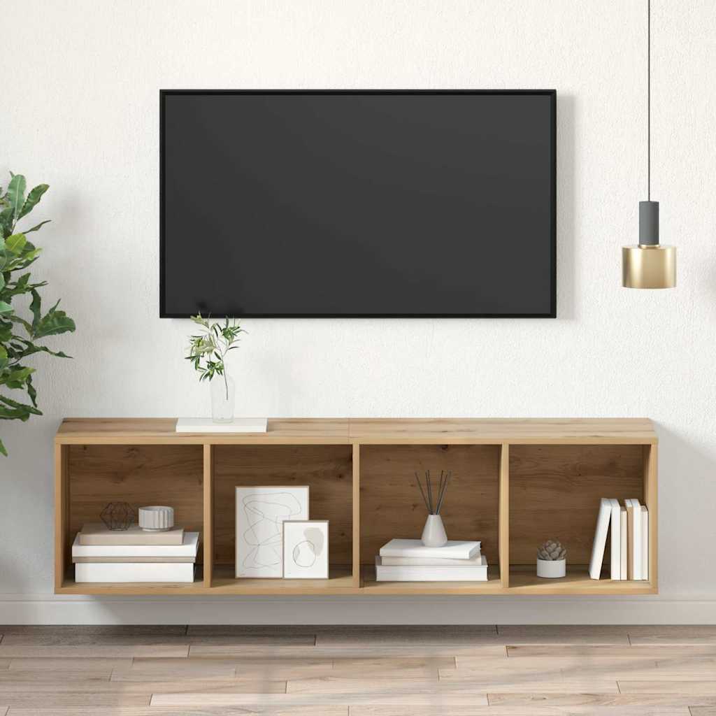 Set mobile TV Rovere artigianale 37 x 37 x 142,5 cm