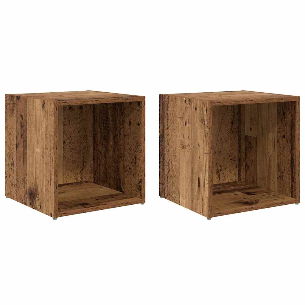 Set mobile TV 2 pcs Legno vecchio 37 x 35 x 37,5 cm