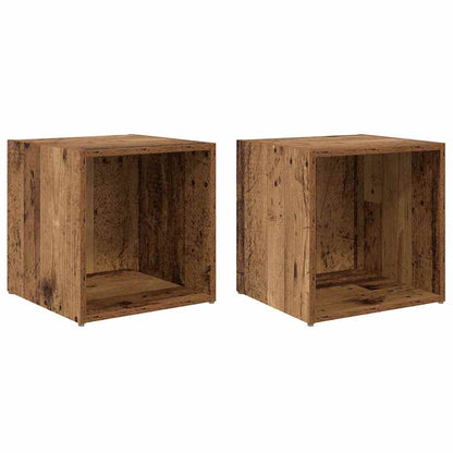 Set mobile TV 2 pcs Legno vecchio 37 x 35 x 37,5 cm