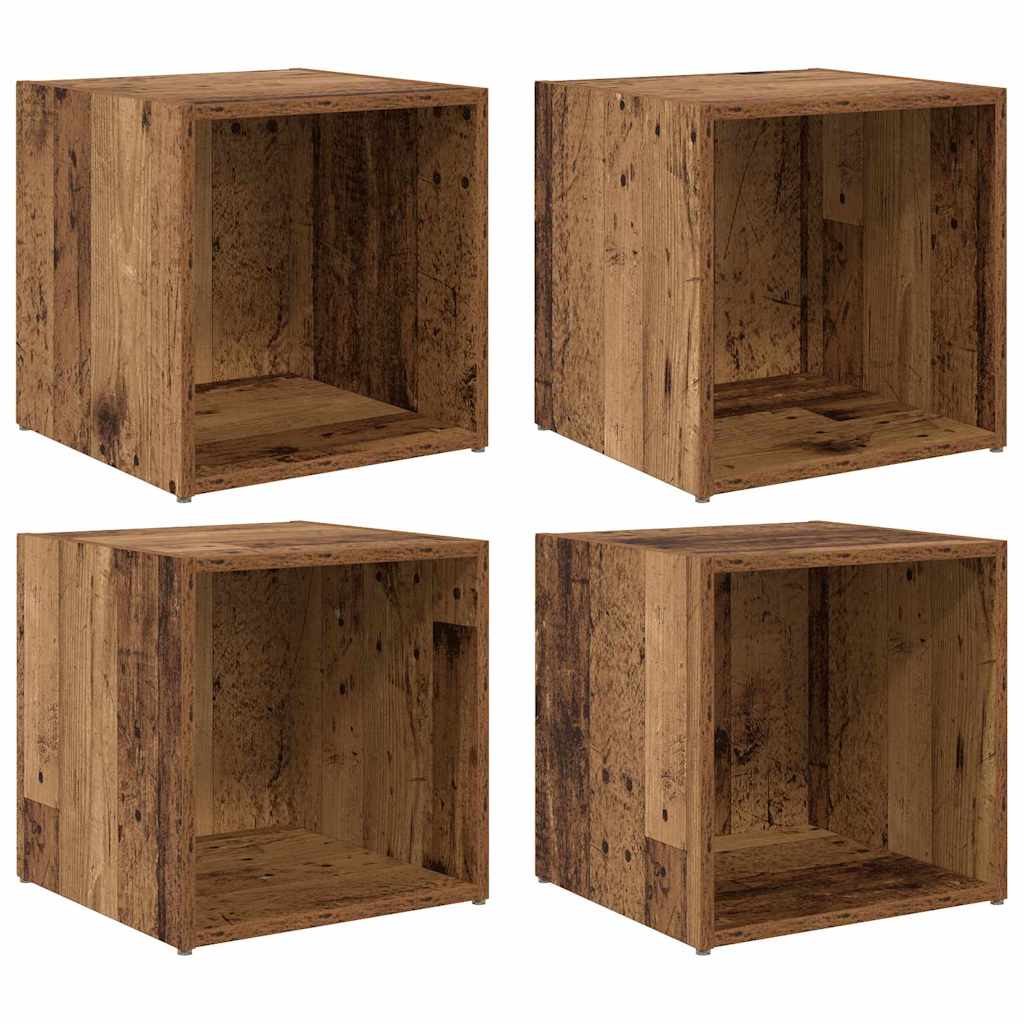 Set mobile TV 4 pcs Legno vecchio 37 x 35 x 37,5 cm