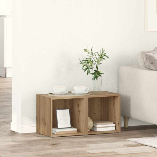 Set mobile TV 2 pcs Rovere artigianale 37 x 35 x 37,5 cm