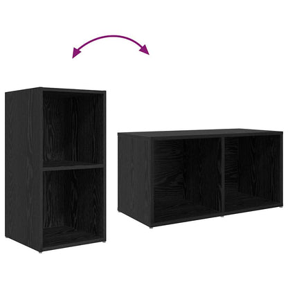 Set mobile TV Nero 72 x 35 x 37 cm Legno multistrato