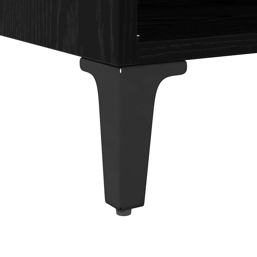 Set mobile TV Montaggio a parete Nero Legno ingegnerizzato