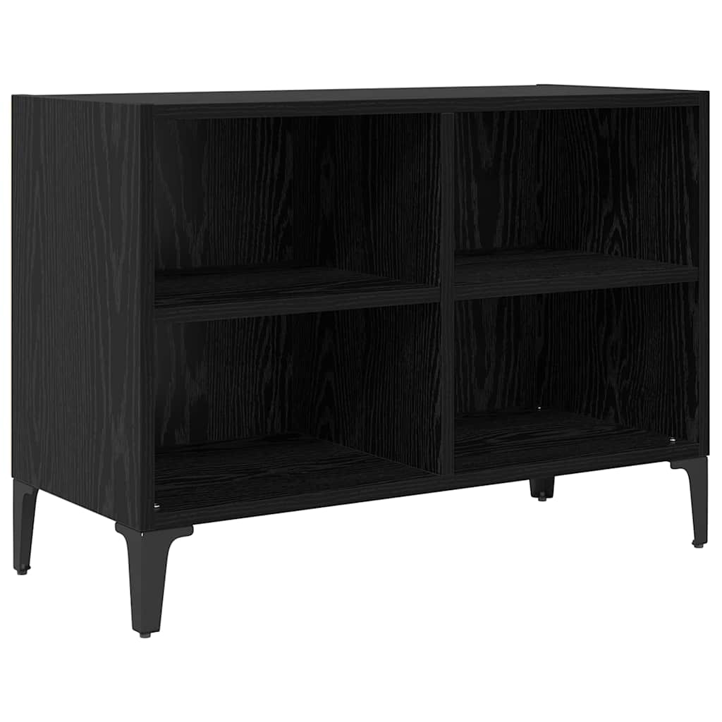 Set mobile TV Montaggio a parete Nero Legno ingegnerizzato