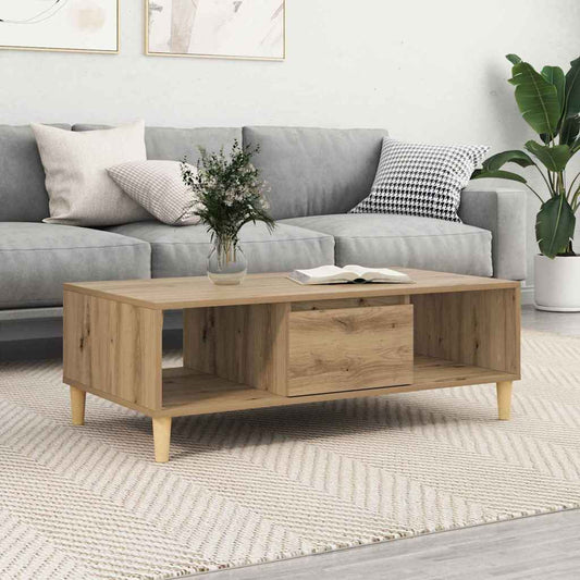 Tavolino da salotto Rovere artigianale 102 x 55 x 35 cm | homemem39