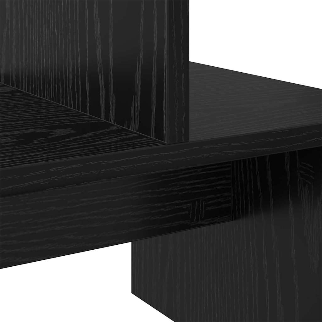 Set mobile TV Rovere Nero 180 x 30 x 43 cm Legno multistrato