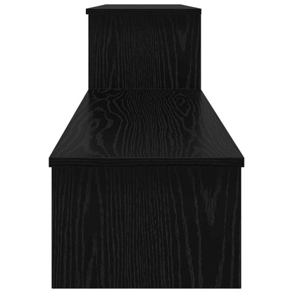Set mobile TV Rovere Nero 180,5 x 30 x 43 cm Legno multistrato
