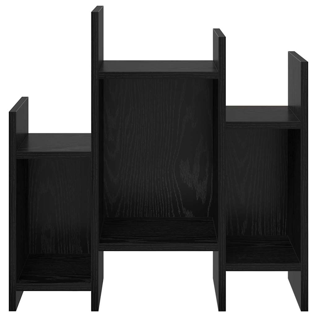 Mobile laterale Rovere Nero 60 x 26 x 60 cm Legno multistrato