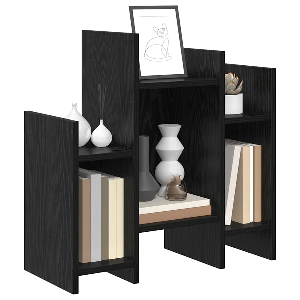 Mobile laterale Rovere Nero 60 x 26 x 60 cm Legno multistrato