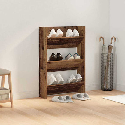 Mobile per scarpe con lo scaffale Legno vecchio 60 x 18 x 90 cm