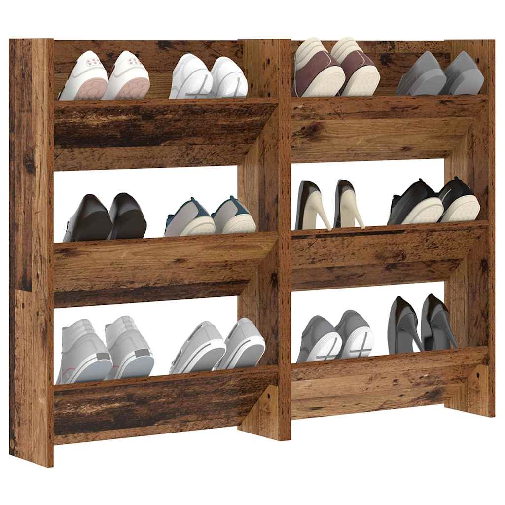 Mobile per scarpe 2 pcs Legno vecchio 60 x 18 x 90 cm