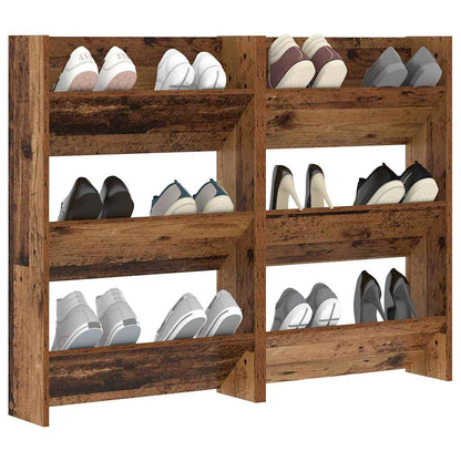 Mobile per scarpe 2 pcs Legno vecchio 60 x 18 x 90 cm