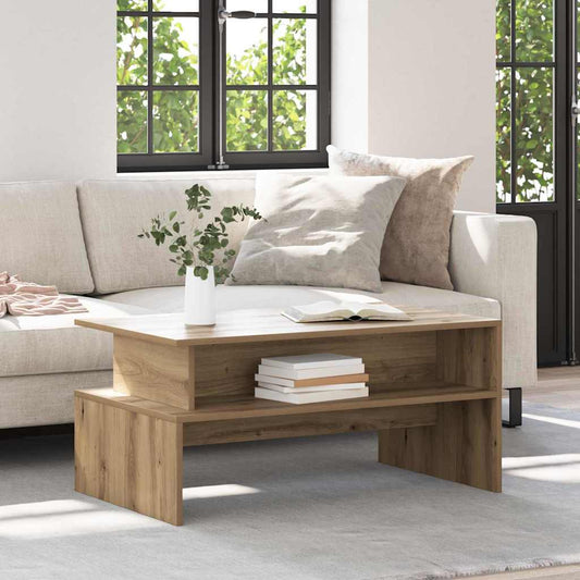 Tavolino da salotto Rovere artigianale 90 x 55 x 42,5 cm | homemem39