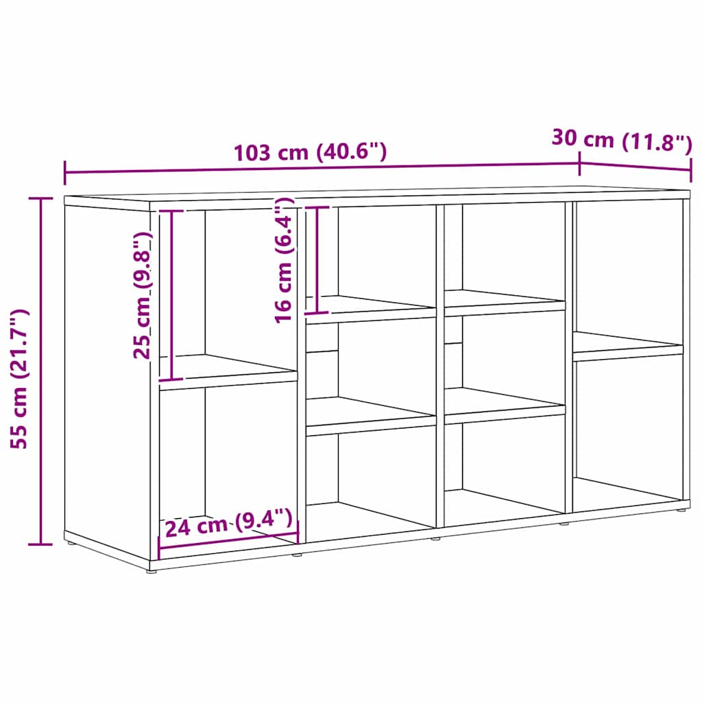 Panca per scarpe Rovere artigianale 103 x 30 x 54,5 cm