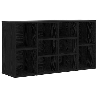 Panca per scarpe con lo scaffale Rovere Nero 103 x 30 x 54,5 cm