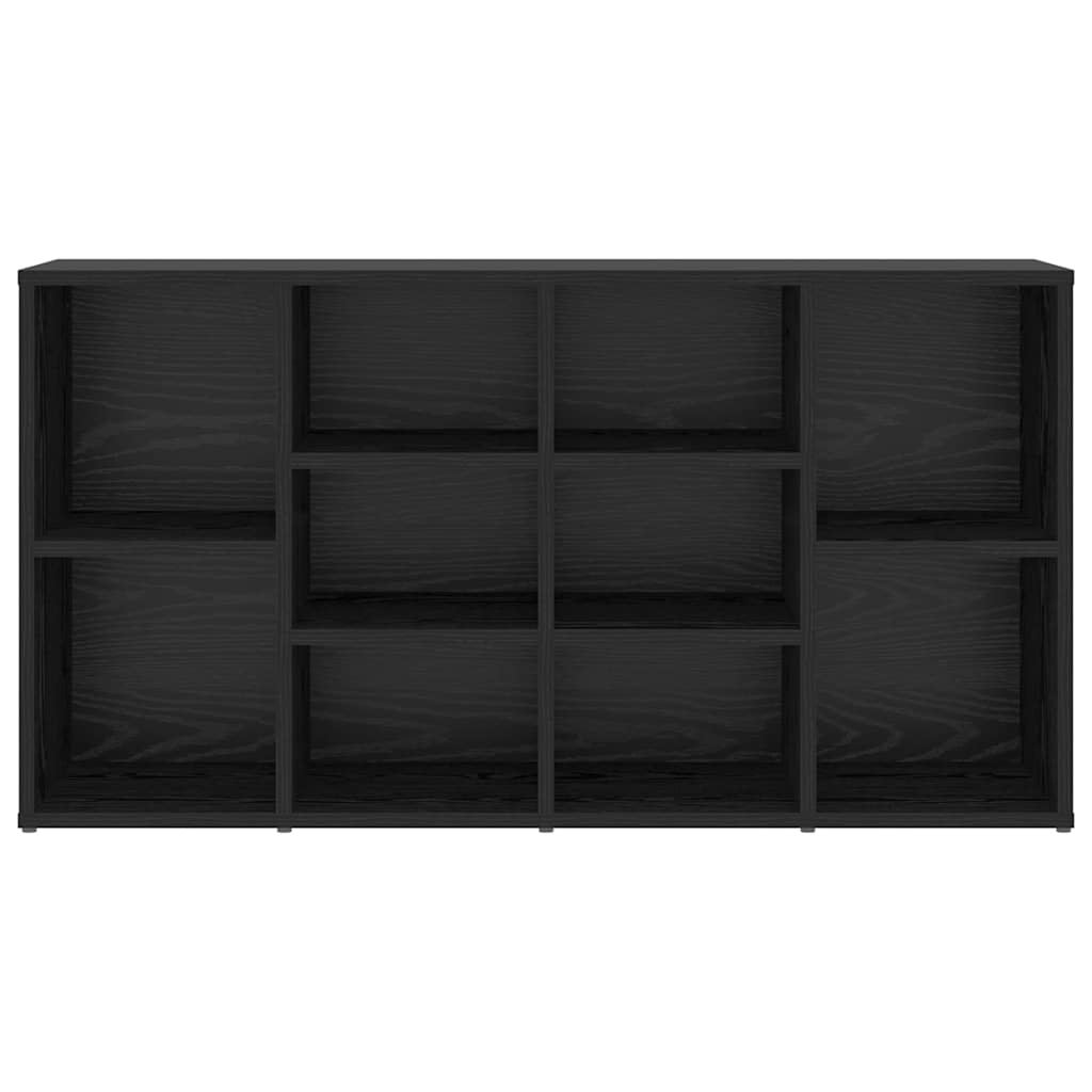 Panca per scarpe con lo scaffale Rovere Nero 103 x 30 x 54,5 cm