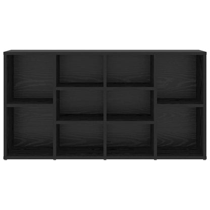 Panca per scarpe con lo scaffale Rovere Nero 103 x 30 x 54,5 cm