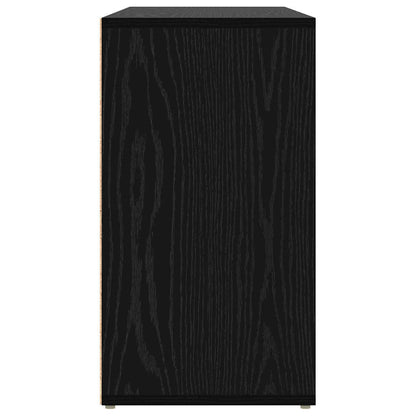 Panca per scarpe con lo scaffale Rovere Nero 103 x 30 x 54,5 cm