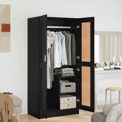 Guardaroba Rovere Nero 82,5 x 51,5 x 180 cm Legno multistrato