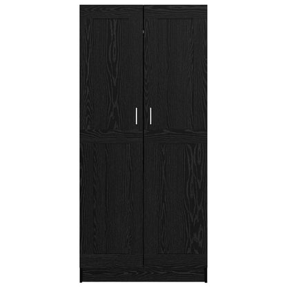 Guardaroba Rovere Nero 82,5 x 51,5 x 180 cm Legno multistrato